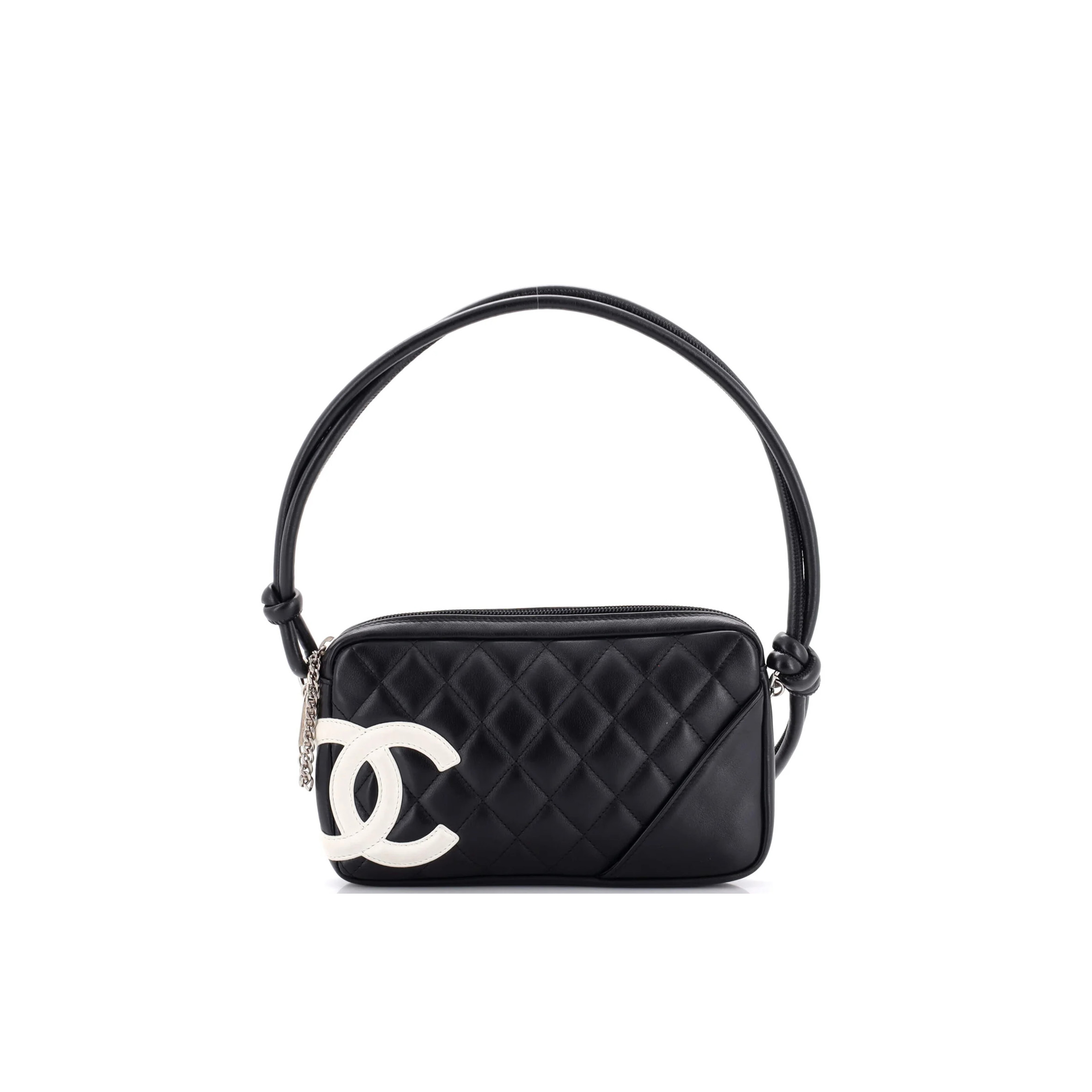 Ch*el cambon pochette quilted leather 289558 (20*12*3cm)